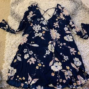 Floral shift dress